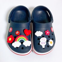 블로이 무지개동산에 사는 토끼 파츠 버튼 신발 악세사리 세트 실내화 꾸미기 8P