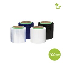 (미니 핸드랩전선랩 100mm) 잘풀리는 공업용랩 스트레치필름, 슬리터 투명 23T-230M, 100mm - 1개
