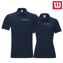 윌슨 반팔티셔츠 8229 8230 네이비 카라 골프 단체