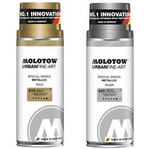 모로토우 어번파인아트-스페셜시리즈 메탈릭 2색 (골드/실버)(아크릴 스프레이 페인트), 419 골드
