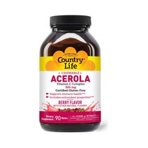 컨트리라이프 아세로라 비타민C 콤플렉스 500mg 90정 (씹는타입), 90개, 3개