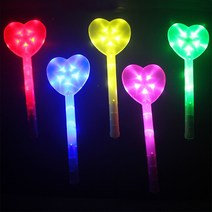 대형 LED 하트봉 콘서트 불빛 야광봉 클럽 파티 왕하트봉, 핑크