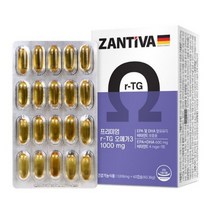 독일산오메가3 잔티바 프리미엄 알티지 오메가3 1006mg 60캡슐 2개월분