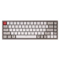 Keychron K6 65% 컴팩트 68키 알루미늄 프레임 무선 기계식 키보드 맥용 블루투스 멀티태스킹 윈도우용 유선 게이밍 백라이트 없음 키크론 블루 스위치 포함 가성비, Keychron Red Switch, Keychron Red Switch