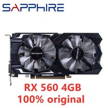 사파이어 RX 560 4GB 비디오 카드 GPU Radeon 560D 4G RX570 RX580 그래픽 카드 AMD 맵 hdmi용 컴퓨터 게임 중고, RX-560-4GB