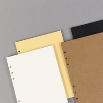 6공 두꺼운 내지 A5 (4종) 03 크라프트, 1개