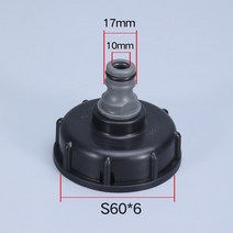 ibc탱크 S60x6 스레드 플라스틱 IBC 탱크 탭 1/2 quot정원 호스 커넥터 배럴 조인트 배기 수도꼭지 스위치 피팅, [04] 4, 04 4
