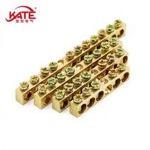 1PCS 5/7/10/15 구멍 8*12 8*13 MM 접지 구리 막대 터미널 블록 전기 캐비닛 룸 광장 중립 busbar에 연결, [01]CHINA, [02]8X13MM, [02]15Hole