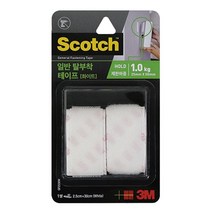 제이트리3M 스카치일반형탈부착테이프(2.5cmx30cm1쌍)화이트 돌돌이 찍찍이잎 벨크로 탈가능 탈이프 테잎 밸크로 찍찍이 탈테+jaytreㄷ