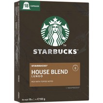 스타벅스 네스프레소 인텐시티 8 하우스 블렌드 커피 파즈 18캡슐 Starbucks By Nespresso Intensity 8 House Blend Coffee Pods, 1팩