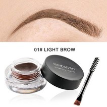 12 가지 색상 슈퍼 방수 눈썹 젤 프로페셔널 고발색 땀 방지 브라운 브로우 브러쉬 TSLM2, [01] 01 Light Brow