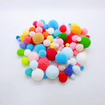 폼폼이 퐁퐁이 뿅뿅이 컬러솜 미술놀이 재료 도구 색방울, 소