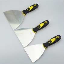 5인치 퍼티 나이프 1pcs 스크래퍼 긁개 블레이드 삽 탄소강 플라스틱 손잡이 벽 석고 손 도구 215x125mm, [04] 1'