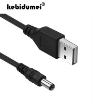 동그란충전기 원형 충전 케이블 젠더 kebidumei usb 기 전원 80cm usb 전원 to dc 5.5mm 플러그잭 5v for mp3mp4 플레이어 도매 88