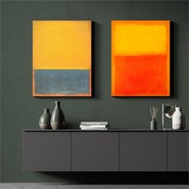 셀러허브_리빙 마크로스코 명화 인테리어 그림 액자 No13~24 캔버스 30호, 17번/30호65x91cm(캔버스액자옆면흰색)