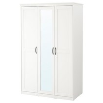 이케아SONGESAND 송에산드 옷장 화이트 120x60x191
