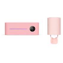 건강치아 -자외선 칫솔 살균기 홀더 박테리아 억제 항균 자동 치약 디스펜서, 03 set pink