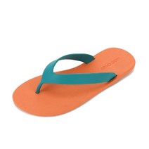 러브신 summer 오렌지 청록 배색 쪼리 조리 편한쪼리 발편한