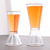 커빙 투명 칵테일 지거 계량컵 바텐더 지거 칵테일만들기 홈텐딩 용품, 커빙PC칵테일지거(10-20CC)
