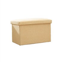 접이식 패브릭 수납벤치입니다, 직사각형 75L [60*36*36]], 베이지