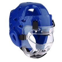 킥 복싱 헤드기어 머리보호대 아이 헬멧 무에타이, 블루엠