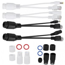 POE EXTENDER 익스텐더 확장 케이블 스플리터 이더넷 패시브 인젝터 방수 케이블, 하얀