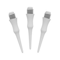 다트 게임 보드 Cyeelife 27mm 긴 플라스틱 다트 팁 100250500 팩 소프트 팁 다트 및 전자 다트 판 cl18 용 2ba pom 포인트, 화이트 100개