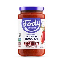Fody 비건파스타소스 스파이시 마리나라 아라비아따 저포드맵 x 2팩, 1개입
