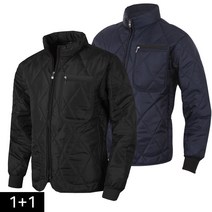 [1+1][당일발송]코디제이 남자 방한패딩 카라지퍼깔깔이 누빔패딩 방한복 작업복 빅사이즈