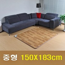 다온마루 완전방수 전기장판 초절전 전기매트 국산정품 분리난방 투난방 뜨끈뜨끈 원목 온돌 마루 쿠션 바닥재 층간소음 고급 모노륨 카페트 전자파안심 EMF인증 무전자열선 안전성인증 소형 중형 대형 특대형, 중형 150X183cm