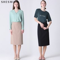 쉬즈미스 백 슬릿 H라인 스커트