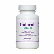Optimox Iodoral IOD 50 옵티모스 이오도랄 아이오딘 요오드 60 정 1병, 1개, 1개