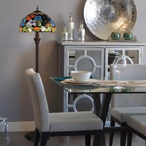 졸리메종 루티 스테인드글라스 장 스탠드/집꾸미기/미아트/수유등/미소비즈/무드등/조명등/인테리어조명/인테리어스탠드, 꽃잎