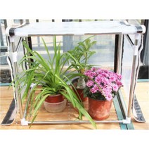 SKANDSALO 베란다 비닐하우스 미니 소형 다육이 옥상 온실 하우스 G, 60x30x30-40개