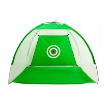 사무실 야외 마당 골프 스윙 연습 텐트 간이 여름 글램핑 등산 간편설치, 텐트형 골프연습네트 그린중형(2M)