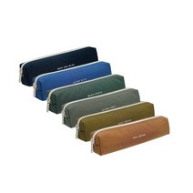 무지색상 심플디자인 봉제필통 사무용 새학기 필통, 딥씨블루