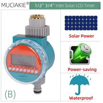 워터타이머 급수타이머 인기있는 태양광 워터 타이머 관개 솔레노이드 밸브 컨트롤러 방수 절전 시스템, B