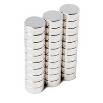 페인트인포 초강력 네오디움 원형자석 지름 10mm x 두께 4mm, 실버, 90개