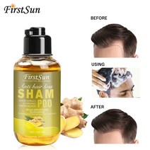 천연 생강 샴푸 100ml 탈모 방지 대머리 및 비듬 효과적으로 모발 보습 회복 두꺼운 성장, 한개옵션0