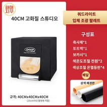 포토박스 누끼사진 촬영 미니스튜디오 소품촬영 음식촬영 조명박스, 40CM 세트장[사등 입체 조광 팔레트]