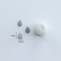 도예체험 취미 부드러운 도자기 귀걸이 커팅 몰드 세트 0.3mm 미니 리프 패턴 프렌치 쥬얼리 펜던트 엠, 03 03