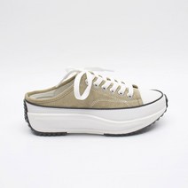 [제이에스원] 489-1 인조 스웨이드 통굽 키높이 뮬 운동화