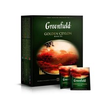 Greenfield Golden Ceylon Сlassic Collection Black Tea Finely Selected Speciality Tea 100 Double Cham, 2g, 100개