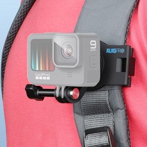 Zoom-AI 1인칭 카메라 고프로 10 9 8 7 6 5 액션캠 고급 백팩 마운트 거치대 악세사리 360도 회전 가방, 1개