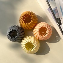 헤어핀 똥머리핀 만두핀 포니 무광, 3무광만두핀-아이보리