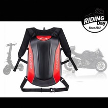 [라이딩데이] 오토바이백팩 카본- 하드쉘 오토바이가방 헬멧보관 에어로백팩 CB1908, 블랙