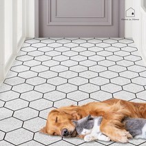 홈인홈 디자인 코일매트 R044, 02.헥사곤B(블랙화이트)