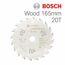 전동공구 보쉬 165mm 20T 목재용 원형톱날 1개, 색상:[색상]본상품