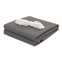 파라솔 천갈이 천교체 교체용 커버 천 직사각형 차양 항해 방수 야외 천막 98% UV 블록 그늘 캐노피 파티오 정원 뒤뜰 데크에 대한 태양 햇빛 차단제 그늘막, 3.6x3.6m, Gray