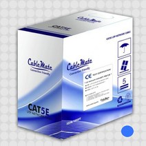 케이블메이트 CAT5e UTP 305M 레드 단선 랜선 랜케이블 시공용 납품용, cat5e utp 305m 블루